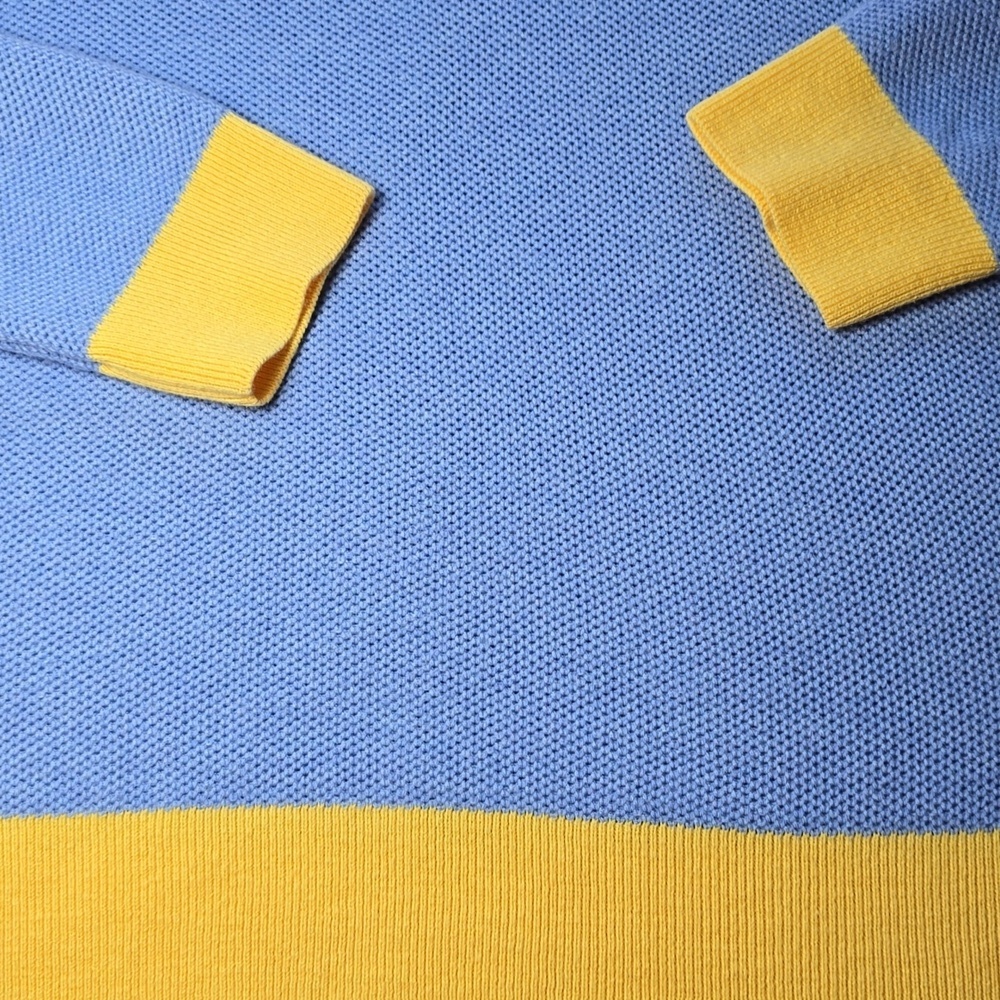 Burgess The" Bea "Seed Stitch Sweater | Blueberry Sunbeam - Size M - Picture 5 of 14